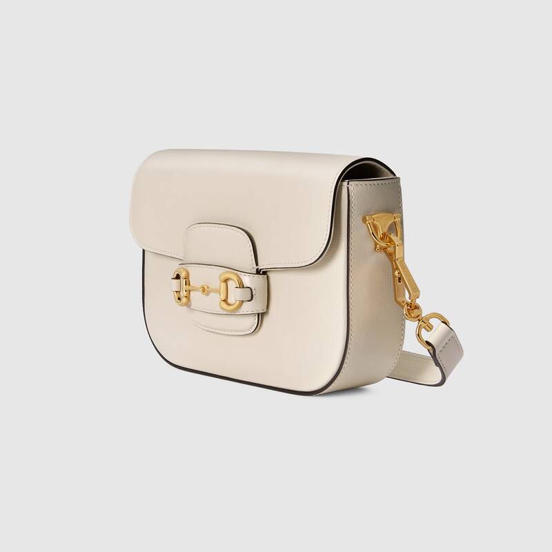 Gucci Horsebit 1955 Mini Shoulder Bag 658574 White